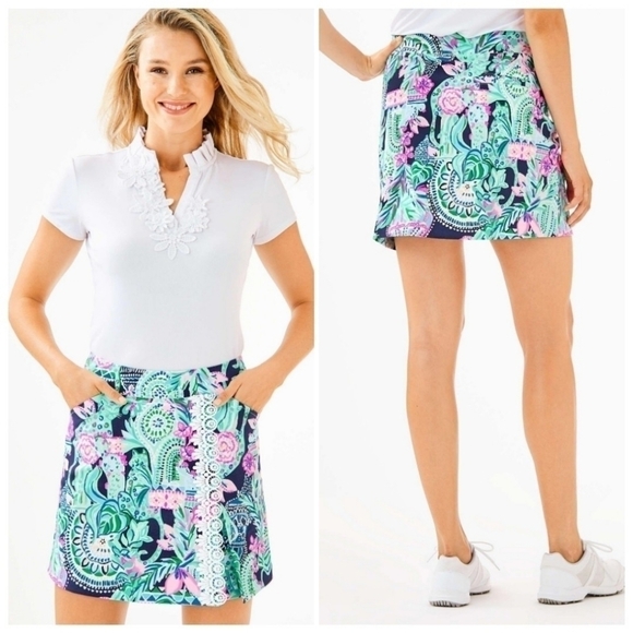 New Lilly Pulitzer UPF50+ Luxletic Daphne Skort - Picture 1 of 10